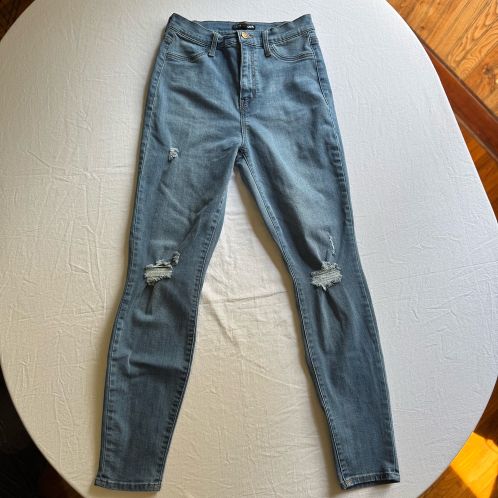Fashion Nova High Rise Blue Jeans